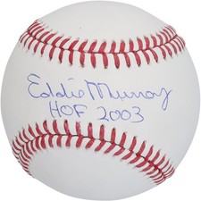 Eddie Murray Baltimore Orioles Autographed Baseball with "HOF 2003" Inscription