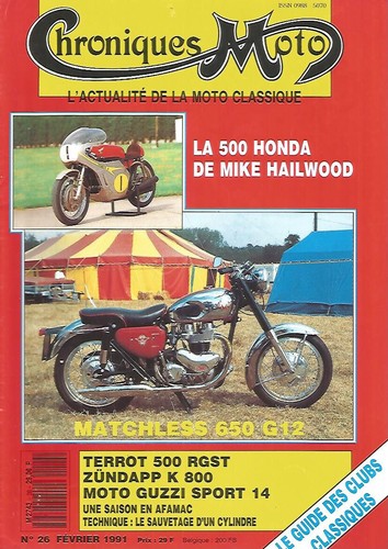 Chroniques moto 500 - chroniques, n°26