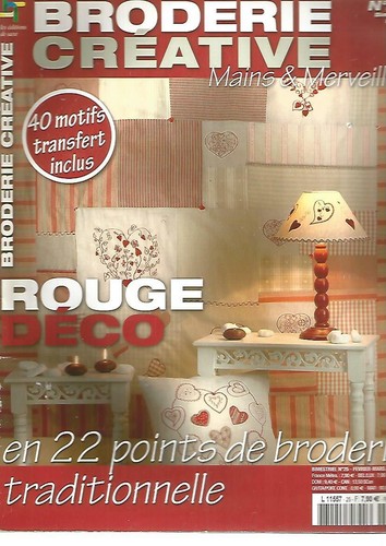 Broderie creative rouge - broderie,