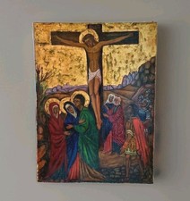 Christ sur la croix , scène