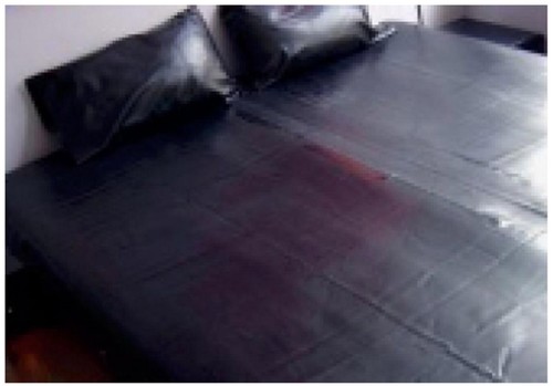 Drap latex noir black - noir,