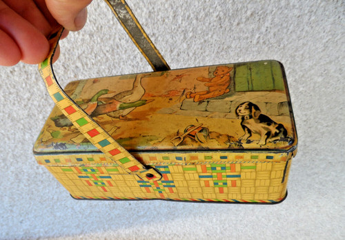 Ancienne boite panier gouter - ancienne,