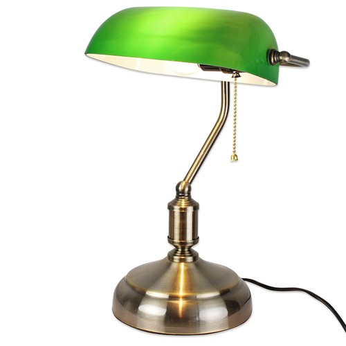 Lampe banquier verte - lampe, de