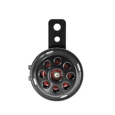 Claxon Clacson Motorcycle Scooter Custom Naked Quad Universal Replacement 12V Black