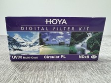 Hoya 43mm UV HMC + Circular Polarizer CPL + NDx8 3-piece Digital Filter Set Kit