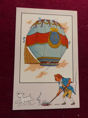 Chromos tintin aerostation - l',