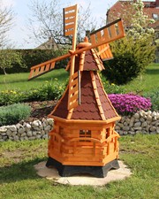 1,40 M XXL Moulin à Vent,à Vent Avec Solaire Intempéries Blanc Ou Coloré Type 12