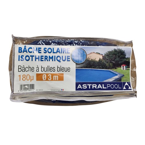Bâche bulles bleue 180 - bleue,
