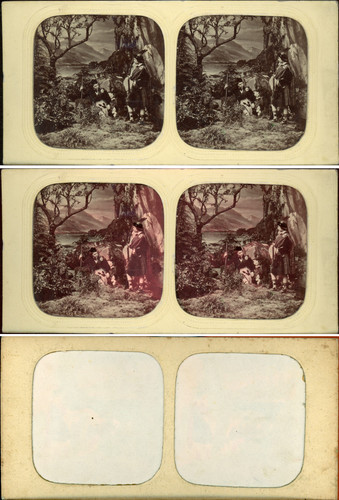 Stereo scene two men - scene,