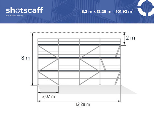 échafaudage aluminium - Échafaudage, en