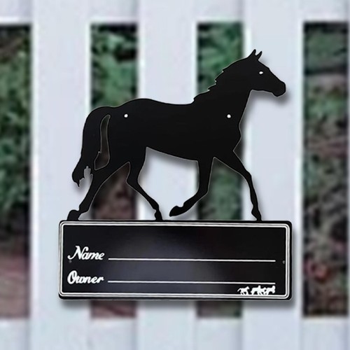 Plaque nominative pour box - plaque,