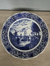 Assiette Mural Deco Delft 39cm