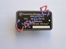 PLAQUE  DE CADRE   BMW   R80