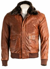Blouson aviateur homme marron