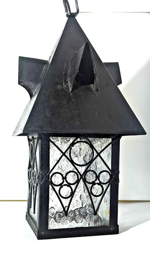 Superbe lanterne fer - lanterne, verre