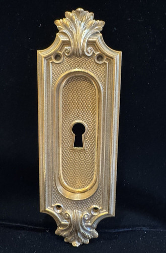 Antique pocket door plate - antique,