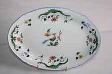 Plat ovale en faïence de Gien