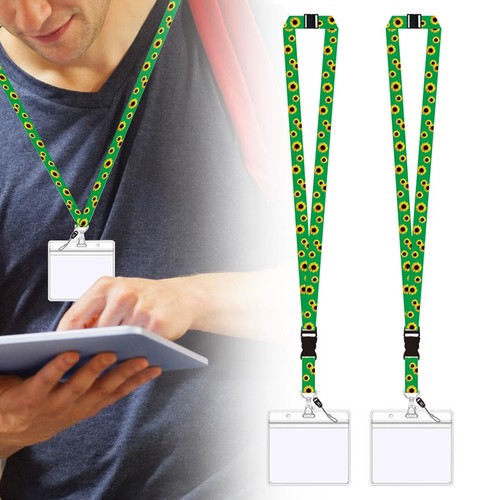 2pcs lanyard tournesol - 2pcs, vert