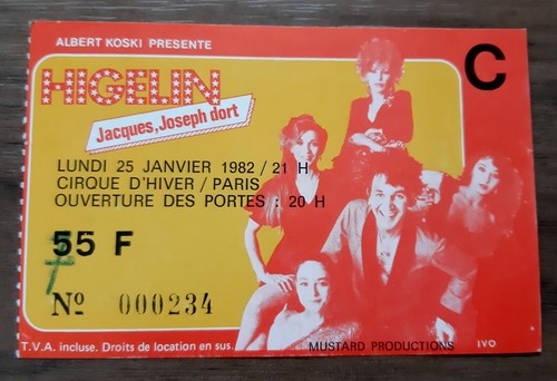 Ticket billet place concert - ticket,