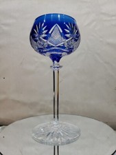 Wine Hock glass Cobalt Blue