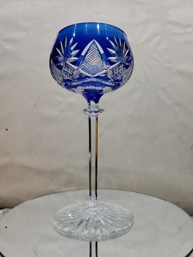 Wine hock glass cobalt blue - wine,