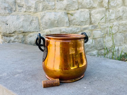 Ancien chaudron cuivre - ancien,