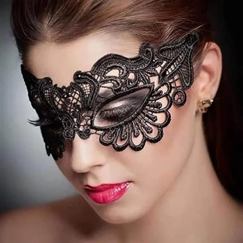 Masque dentelle noire - en,