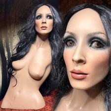 Haunting Vintage Mannequin Female Torso Distressed Bust Oddity Art Creepy