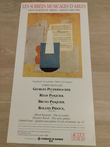 Arles 1989 concert - arles, poster