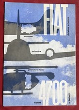 Advertising leaflet Fiat Division Aviation engine 4700 and derivatives 1950s