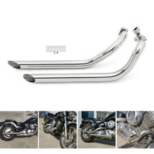 XVS650 Système d'échappement silencieux Inox pour Yamaha V star 650 Dragstar 400