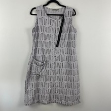 Chalet Et Ceci Sienna Mercury Sleeveless Tunic Size Small Gray Pocket Crinkle
