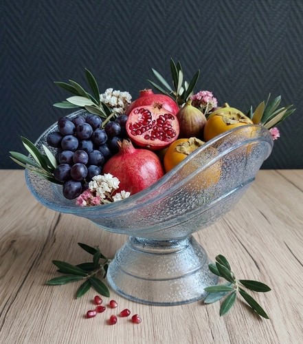 Grande coupe verre moulé