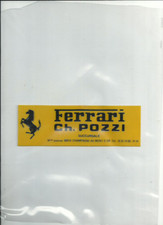 FERRARI AUTOCOLLANT LUNETTE AR POZZI LYON ORIGINE NEW OLD STOCK