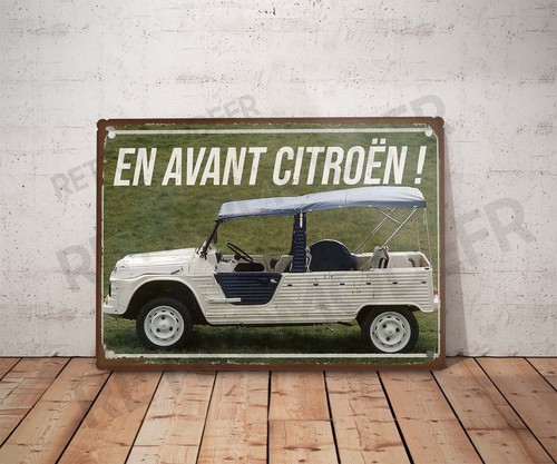 Plaque métal vintage citroën