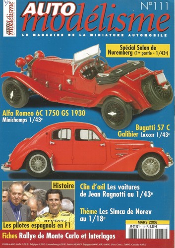 Auto modelisme 111 alfa - n°111,