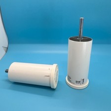 2 Discontinued Ikea Besta Cylinder Legs White Round 1348 for table cabinet