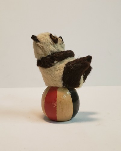 Vintage china real fur panda - real,