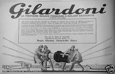 PUBLICITÉ 1927 GILARDONI LA