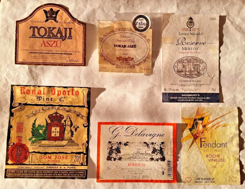 Lot etiquettes anciennes - lot,
