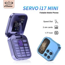 Téléphone Portable SERVO I17 Mini Clapet Double SIM Radio Lampe Poche Débloqué2G
