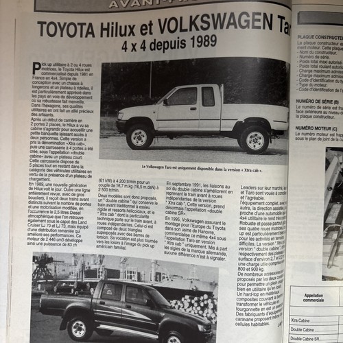Revue technique toyota hilux - technique,