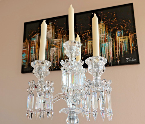 Candélabre cristal baccarat - cristal,