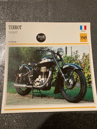 Carte fiche moto collection - fiche,