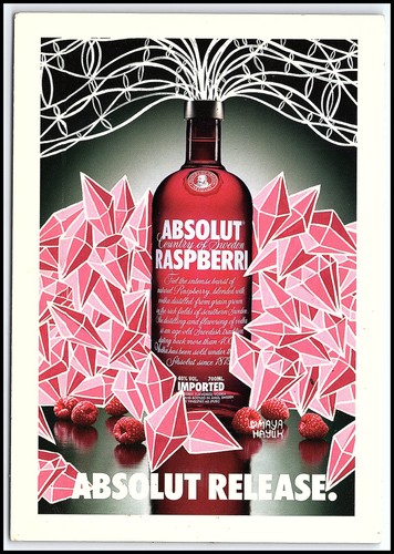 2004 absolut vodka raspberri - vodka,