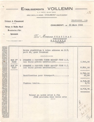 1933 usines chaumont - usines,