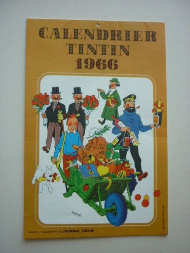 Herge rare calendrier - herge,