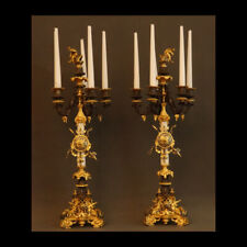 PAIRE DE GIRANDOLES AUX TROPHEES XIXème - PAIR OF GIRANDOLES WITH XIXth TROPHIES