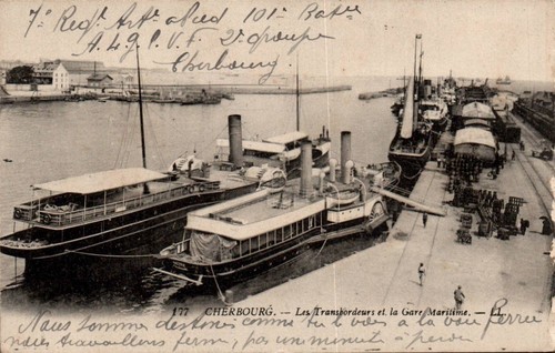 Cpa cherbourg les - -,