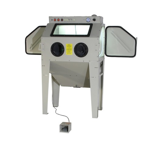 Cabine sablage 350l avec 2 - sablage,